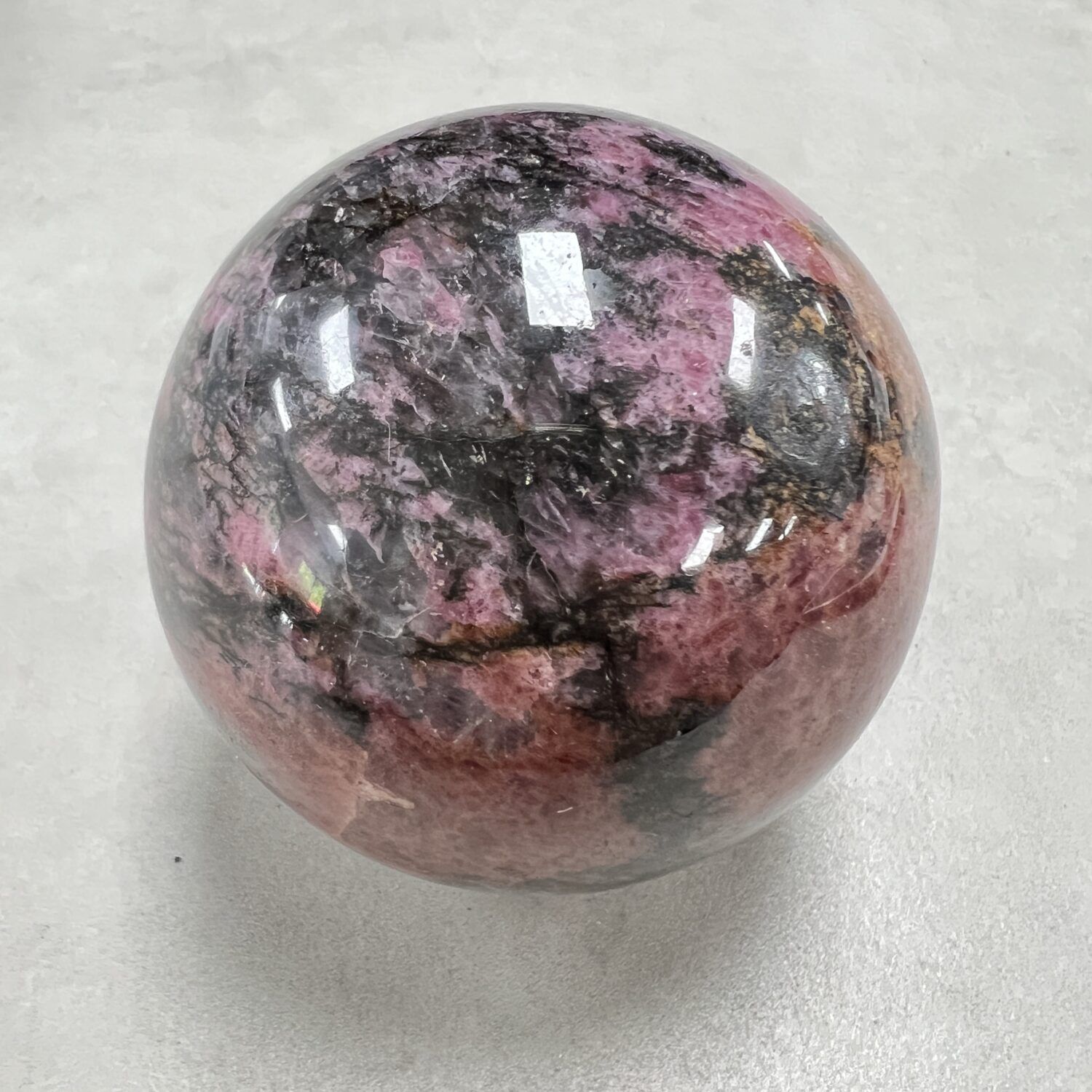Rhodonite Sphere- RSP13-B2 - Chakra Wholesale